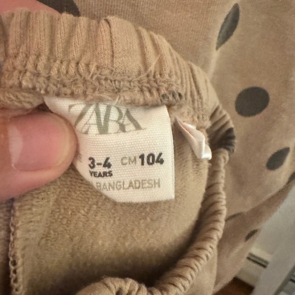 Zara Polka Dot Toddler Sweatshirt and Pants Set size 3-4 years - Picture 4 of 5